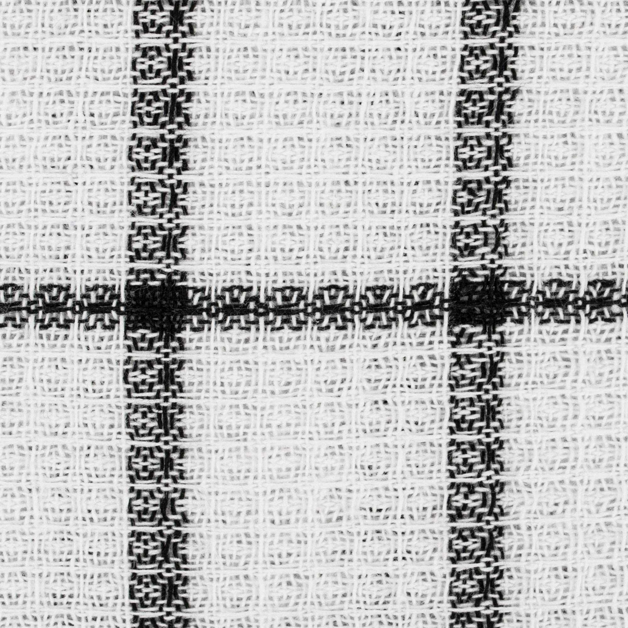 Dii Scrubber Dishcloths Collection Windowpane Dishrag Set, 12X12, White/Black Stripe, 6 Piece